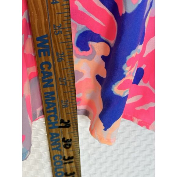 LILLY PULITZER Willa Peasant Blouse Hermosa Print Rayon New $128 - Picture 12 of 12